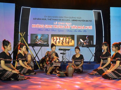 Nghệ thuật hát ta lêu, ca chôi của người Hrê là di sản văn hóa phi vật thể quốc gia