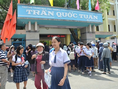 Gần 10.000 thí sinh của Quảng Ngãi bước vào kỳ thi lớp 10