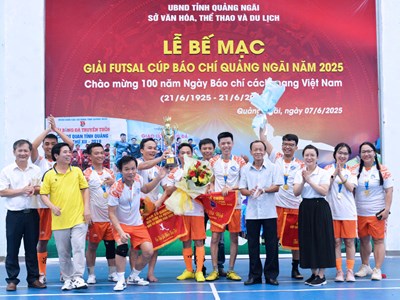 Sôi nổi giải Futsal Cúp Báo chí Quảng Ngãi năm 2025