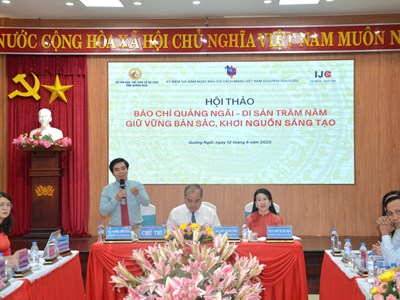 “Báo chí Quảng Ngãi - Di sản trăm năm - Giữ vững bản sắc, khơi nguồn sáng tạo”