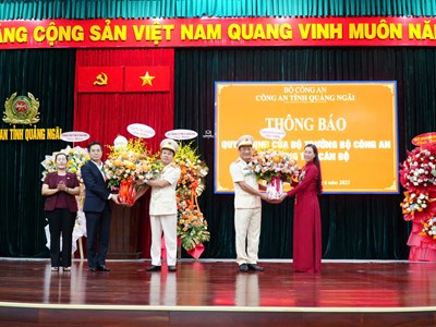 Quảng Ngãi có tân Giám đốc Công an tỉnh