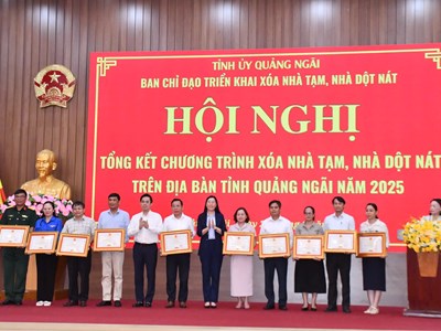 Quảng Ngãi hoàn thành chương trình xóa nhà tạm, nhà dột nát