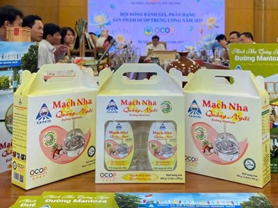 Quảng Ngãi có 2 sản phẩm đạt OCOP 5 sao