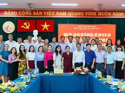 Lãnh đạo tỉnh Quảng Ngãi làm việc với Sở VHTTDL