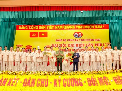 Đảng bộ Công an Quảng Ngãi phát huy vai trò nòng cốt trong công tác bảo đảm ANTT