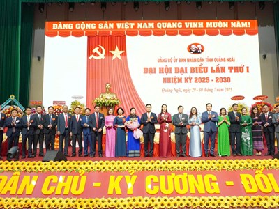 Đại hội Đảng bộ UBND tỉnh Quảng Ngãi lần thứ I