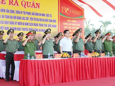 Ra quân thực hiện đợt cao điểm tấn công, trấn áp tội phạm, bảo đảm ANTT
