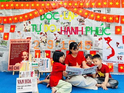 Lan tỏa tình yêu nước qua hình ảnh lá cờ Tổ quốc