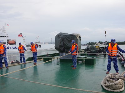 Bộ Tư lệnh Vùng Cảnh sát biển 2 chủ động phòng chống bão số 10 