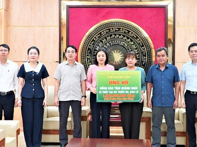 Tiếp nhận đơn vị, cơ quan, doanh nghiệp và cá nhân hỗ trợ khắc phục bão lũ