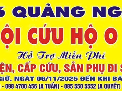 Biệt đội cứu hộ 0 đồng Quảng Ngãi chính thức ra quân hỗ trợ người dân