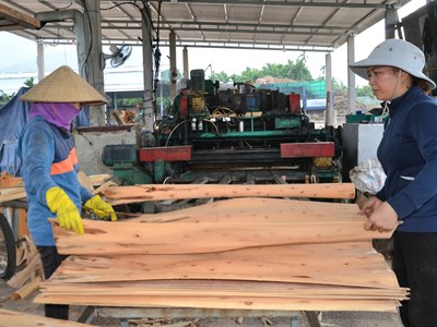 Nâng cao giá trị kinh tế từ nguyên liệu địa phương ở xã Mộ Đức