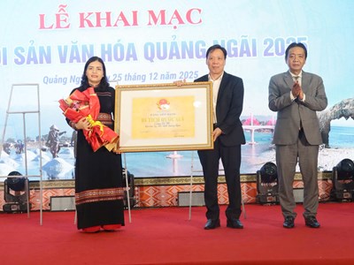 Khai mạc Tuần Di sản Văn hóa Quảng Ngãi 2025