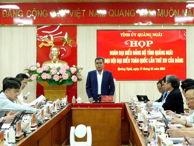 Quảng Ngãi đề xuất giải pháp an sinh xã hội và du lịch sinh thái bền vững tại Đại hội XIV của Đảng