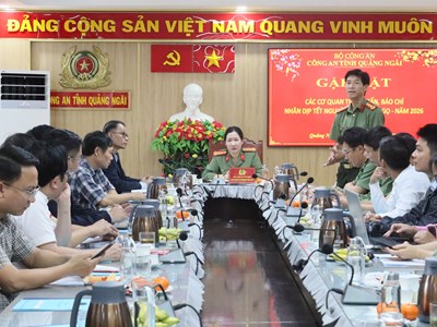 Báo chí đồng hành cùng Công an Quảng Ngãi giữ gìn bình yên địa phương