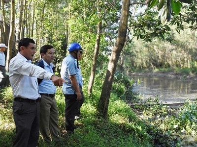 Quảng Ngãi kiểm tra hoạt động xả thải tại Cụm công nghiệp Tịnh Ấn Tây