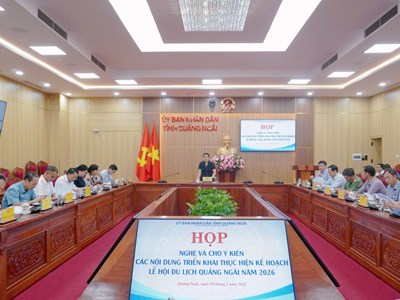 Quảng Ngãi sẵn sàng cho Lễ hội Du lịch 2026