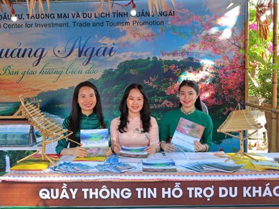 Quảng Ngãi đẩy mạnh quảng bá, hỗ trợ du khách tại Lễ hội Du lịch 