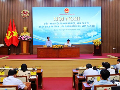 Quảng Ngãi đối thoại, gỡ khó về đất đai cho doanh nghiệp và nhà đầu tư