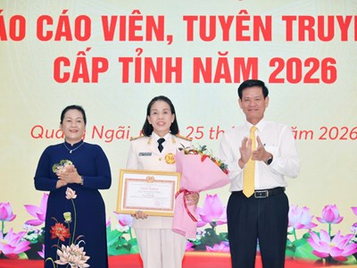 Bế mạc Hội thi Báo cáo viên, Tuyên truyền viên giỏi cấp tỉnh Quảng Ngãi năm 2026