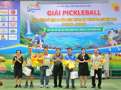 Khai mạc Giải Pickleball chào mừng 66 năm Ngày thành lập ngành Du lịch Việt Nam