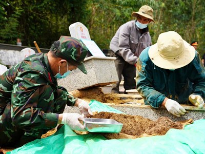 Quảng Ngãi tăng tốc lấy mẫu ADN, sớm xác định danh tính liệt sĩ
