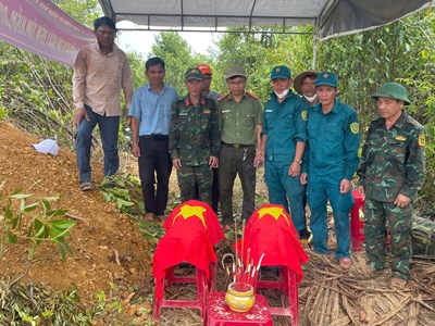 Phát hiện thêm 3 hài cốt liệt sĩ tại thôn Đồng Răm