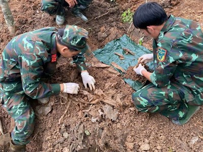 Quảng Ngãi quy tập 5 hài cốt liệt sĩ tại xã Đăk Pék