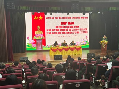  Nhiều hoạt động kỷ niệm 80 năm Ngày thành lập Quân đội nhân dân Việt Nam