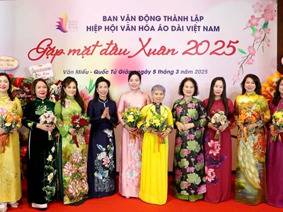 Ban Vận động Hiệp hội Văn hóa Áo dài Việt Nam chính thức ra mắt