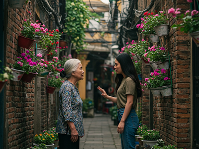 Trồng hoa cho đẹp ngõ xóm và không ai để rác, nhưng chủ nhà vẫn bị phản ứng vì lý do này