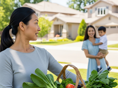 Từng bó rau biến mất và bí mật sau cánh cổng nhà hàng xóm