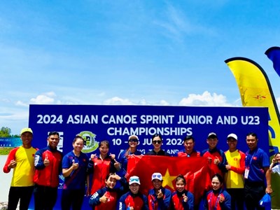 Canoe Việt Nam thắng lớn tại Giải vô địch trẻ và U23 vô địch châu Á