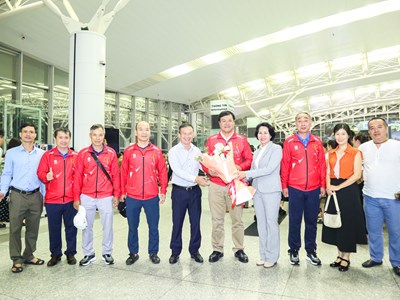 Lá cờ Tổ quốc luôn trong tim mỗi vận động viên