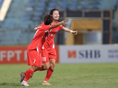 2 đội chủ nhà thắng đậm tại Giải Bóng đá nữ quốc tế Hà Nội  