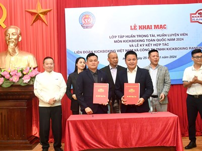 Liên đoàn Kickboxing Việt Nam hợp tác với Công ty TNHH Kickboxing Ranking Vietnam