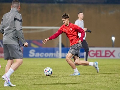 CLB SK Slavia Praha sẵn sàng cho trận giao hữu với Công an Hà Nội