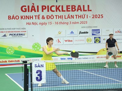 Hơn 400 tay vợt dự Giải Pickleball Báo Kinh tế & Đô thị 