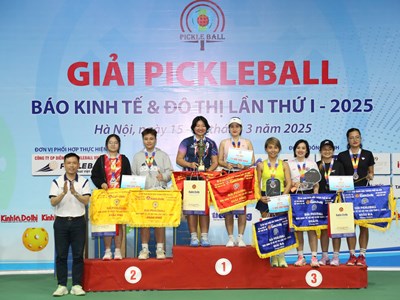 Kết thúc Giải Pickleball Báo Kinh tế & Đô thị lần thứ I