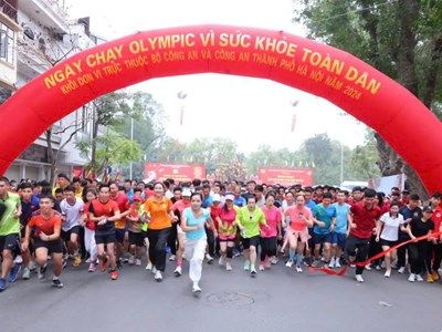 2.000 người sẽ tham gia Ngày chạy Olympic - Vì an ninh Tổ quốc