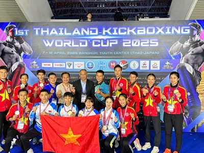 Đội tuyển Kickboxing thắng lớn tại Cúp thế giới