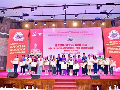 Lễ tổng kết và trao giải cuộc thi “Bác Hồ với thiếu nhi - Thiếu nhi với Bác Hồ” năm học 2024-2025