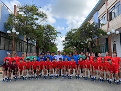 Đội tuyển nữ tích cực tập luyện chuẩn bị cho Giải vô địch U19 nữ Đông Nam Á