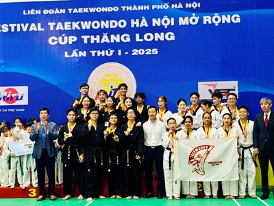 Hơn 1.000 võ sĩ tham dự Festival Taekwondo Hà Nội mở rộng – Cúp Thăng Long