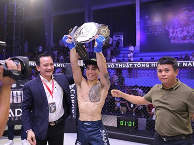 Phạm Văn Nam quyết tâm bảo vệ đai vô địch hạng 56kg tại LION Championship 23