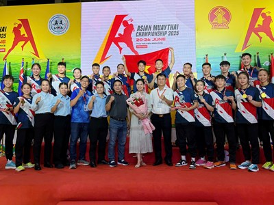 Việt Nam dẫn đầu thuyết phục tại Giải Muay vô địch châu Á