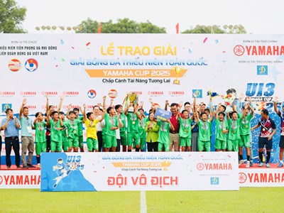 Thắng SLNA, đội U13 Nam Định lần đầu đăng quang giải bóng đá vô địch U13 Quốc gia