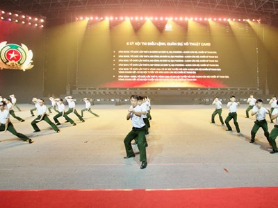 Khai mạc Đại hội khỏe “Vì an ninh Tổ quốc” và Hội thi điều lệnh, quân sự, võ thuật CAND
