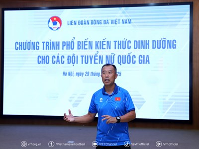 Tăng cường kiến thức dinh dưỡng cho các tuyển thủ nữ U17–U20 quốc gia