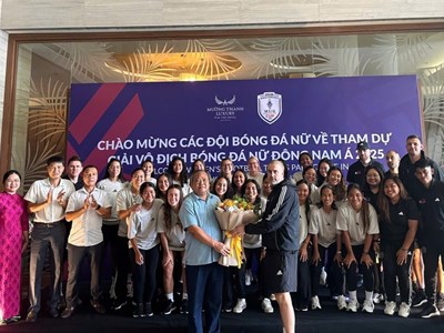 Đội tuyển nữ Philippines đến Việt Trì chuẩn bị cho giải bóng đá nữ Đông Nam Á 2025